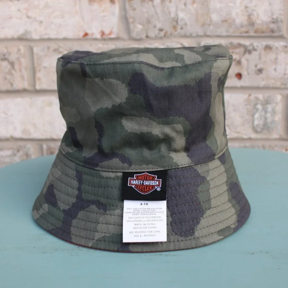 Youth Harley Davidson Reversible Bucket Hat